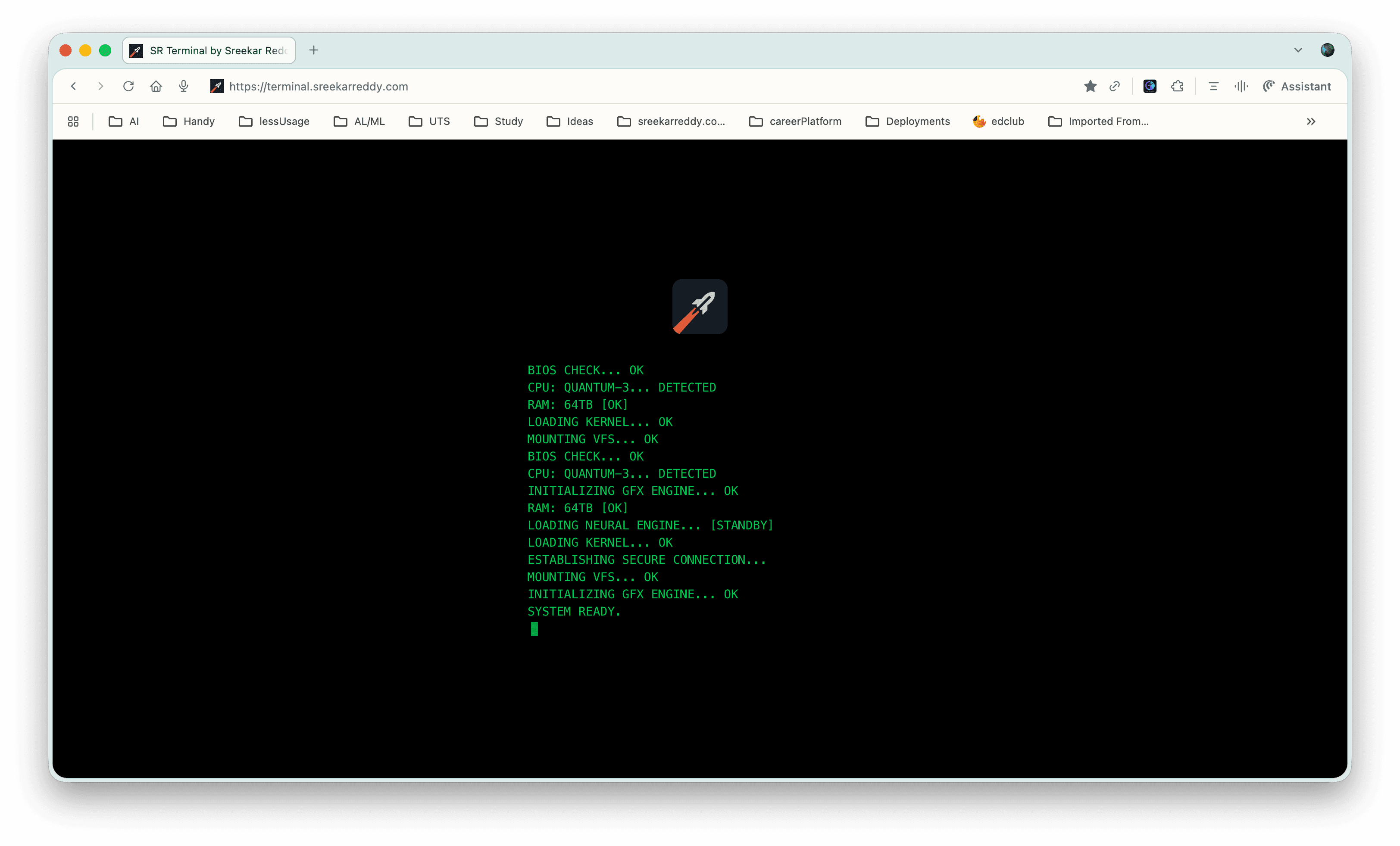 SR Terminal – Browser-Based AI Development Environment Cover